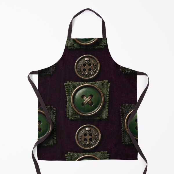 Item preview, The Alchemist’s Atelier - Gothic Memento Mori Button & Velvet Pattern designed and sold by cabuks.
