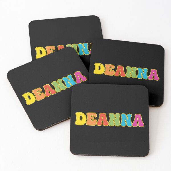 Item preview, ❤️ Deanna Personalized Name Wavy Retro Shirt, Coffee Mug, Sticker Gift designed and sold by HelixPedia.