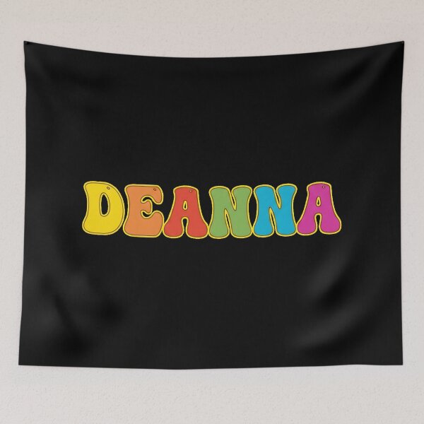 Item preview, ❤️ Deanna Personalized Name Wavy Retro Shirt, Coffee Mug, Sticker Gift designed and sold by HelixPedia.