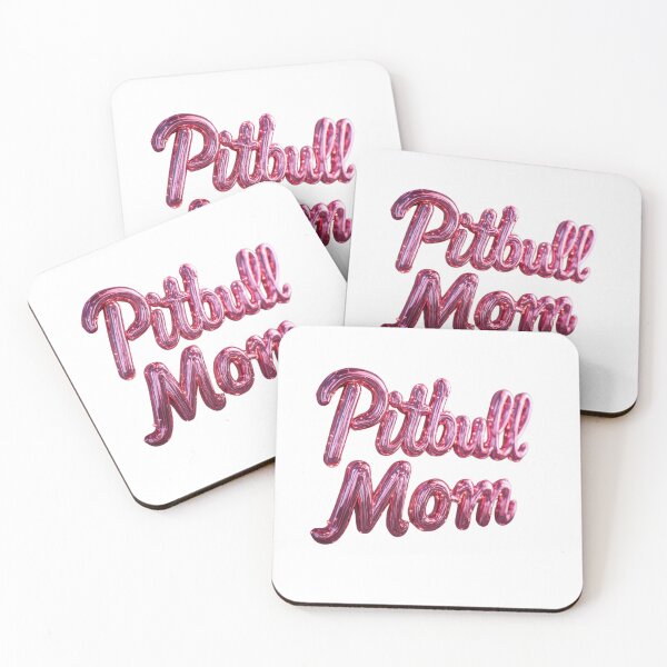 Item preview, Pitbull Mom Pink Metallic Balloon - 3D Chrome Glossy designed and sold by My Pitbull Place.
