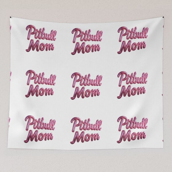 Item preview, Pitbull Mom Pink Metallic Balloon - 3D Chrome Glossy designed and sold by My Pitbull Place.