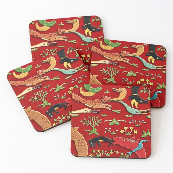 Item preview, Animal Grotesques Mughal Carpet Fragment designed and sold by Vicky Brago-Mitchell®.