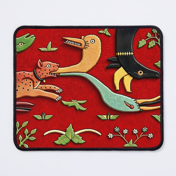 Item preview, Animal Grotesques Mughal Carpet Fragment designed and sold by Vicky Brago-Mitchell®.