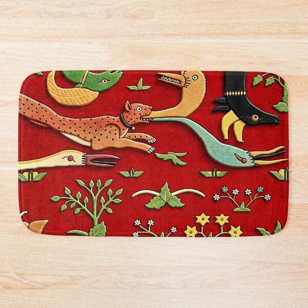 Item preview, Animal Grotesques Mughal Carpet Fragment designed and sold by Vicky Brago-Mitchell®.