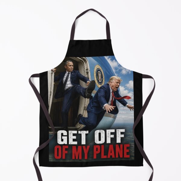 Item preview, Obama vs. Trump Get Off My Plane Political Parody Shirt designed and sold by DyfunctionalTee.