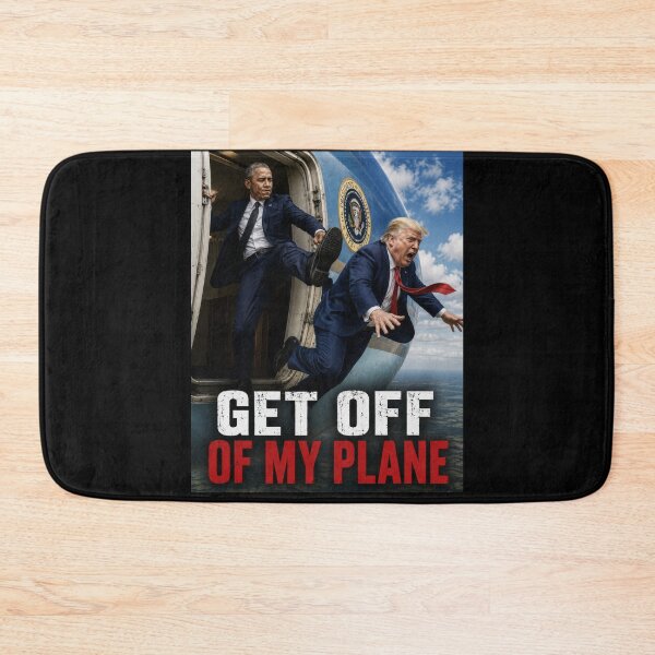 Item preview, Obama vs. Trump Get Off My Plane Political Parody Shirt designed and sold by DyfunctionalTee.