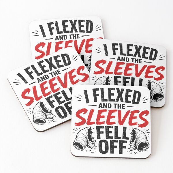 Item preview, I Flexed and the Sleeves Fell Off – Funny Gym Workout Fitness Quote designed and sold by TommyArt94.