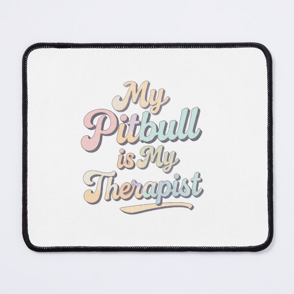 Item preview, My Pitbull Is My Therapist - Retro 70s Groovy Pastel designed and sold by My Pitbull Place.