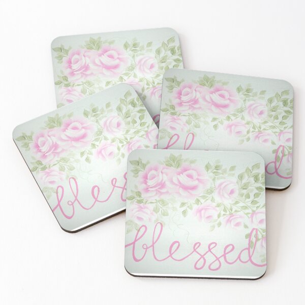 Item preview, BLESSED WITH PINK ROSES designed and sold by artsbyej.