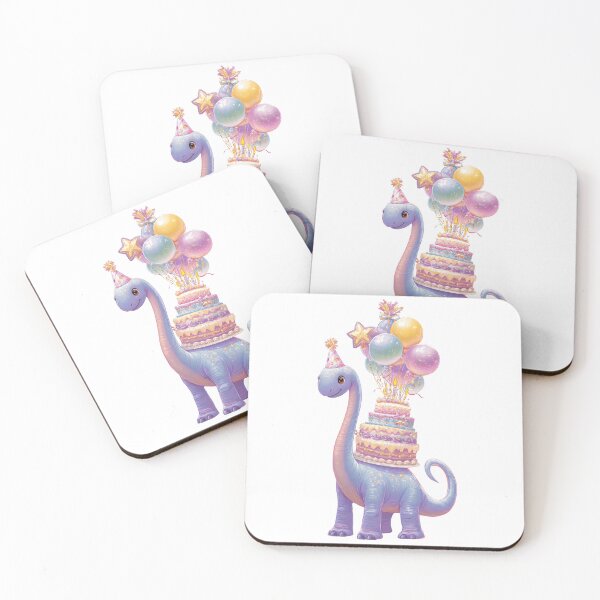 Item preview, Dreamy Purple Brachiosaurus Fantasy Birthday Cak designed and sold by Tronstell.