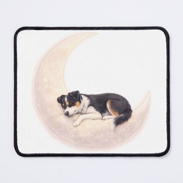 Item preview, Sleeping Dog On Crescent Moon designed and sold by CalineczkaStudio.