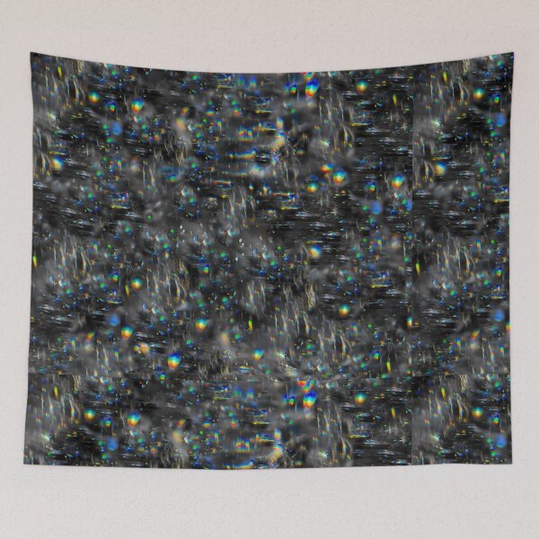 Item preview, Galaxy design, dark with blue and green stars designed and sold by Brightside-art.