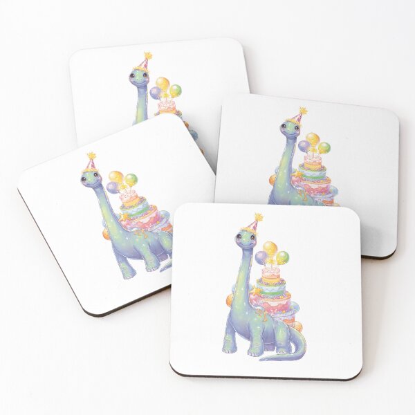 Item preview, Adorable Blue Brachiosaurus Baby Dinosaur Birthday designed and sold by Tronstell.