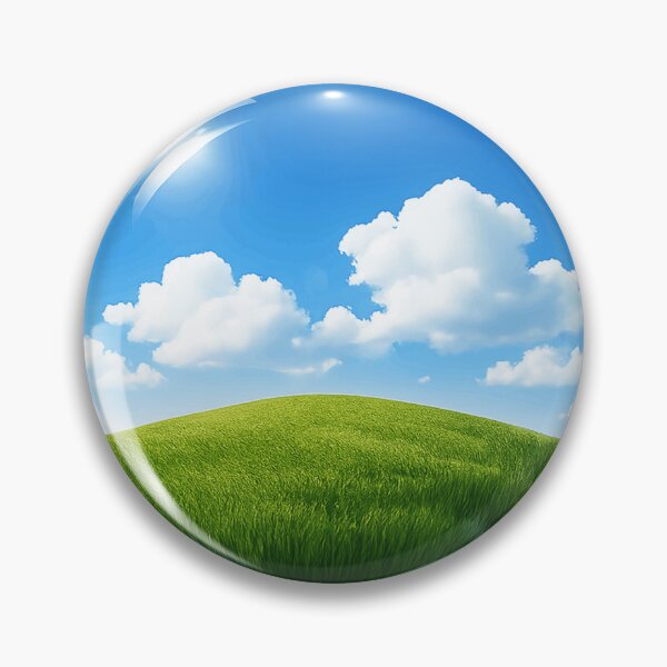 Item preview, Nostalgic Bliss Tech Sphere - Frutiger Aero Blue Sky designed and sold by Retro Mood Co.