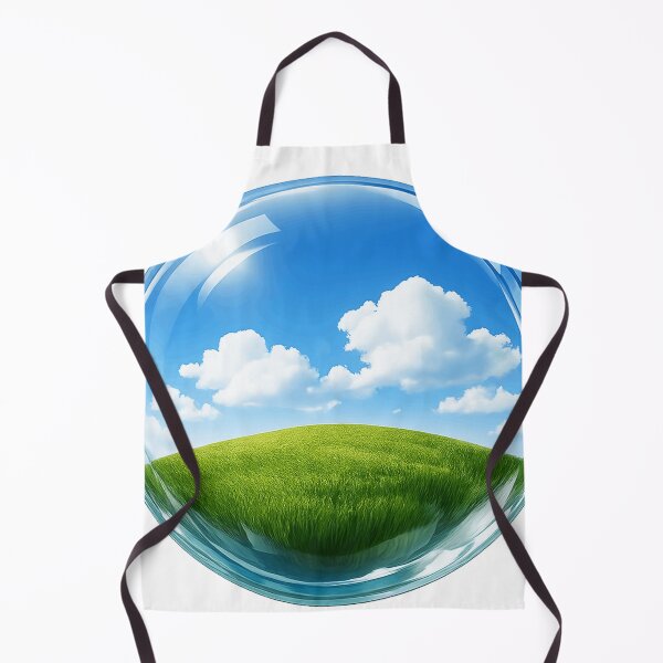 Item preview, Nostalgic Bliss Tech Sphere - Frutiger Aero Blue Sky designed and sold by Retro Mood Co.