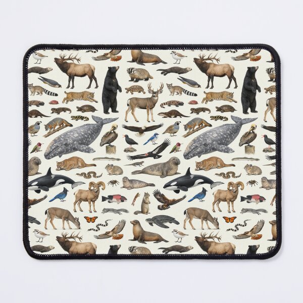 Item preview, Animals of California Retro Style Identification Chart designed and sold by kakarikihill.