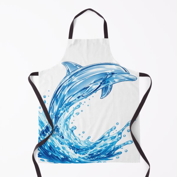 Item preview, Glass Dolphin Water Splash - 2000s Frutiger Aero Aesthetic designed and sold by Retro Mood Co.
