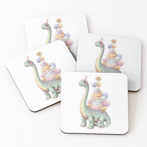 Item preview, Golden Star Brachiosaurus Pastel Birthday Party designed and sold by Tronstell.