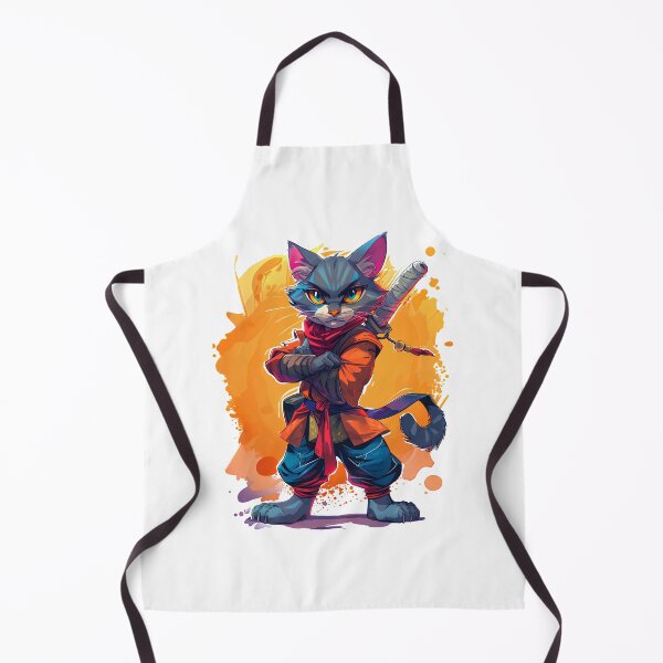 Item preview, Blue Warrior Cat in Martial Arts Gear designed and sold by sidki-SDK.