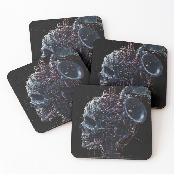 Item preview, industrial music skull digital artwork | dejco.art designed and sold by dejco.art.