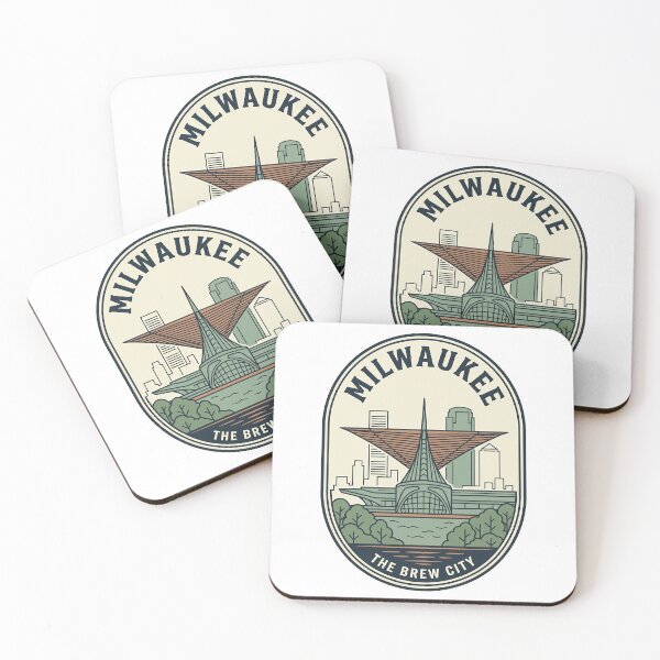 Item preview, Milwaukee The Brew City Vintage Skyline Badge designed and sold by k3rstman1.