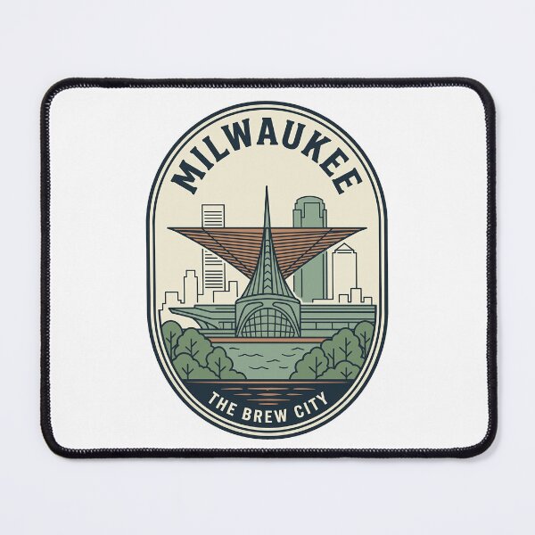 Item preview, Milwaukee The Brew City Vintage Skyline Badge designed and sold by k3rstman1.