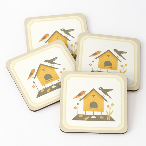 Item preview, Folk Birdhouse Friends designed and sold by mellow-koko.