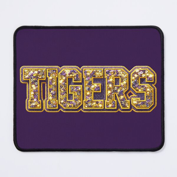 Item preview, Purple and Gold Tigers Sequin Patch Baton Rouge Louisiana designed and sold by LIBERTYMODE.