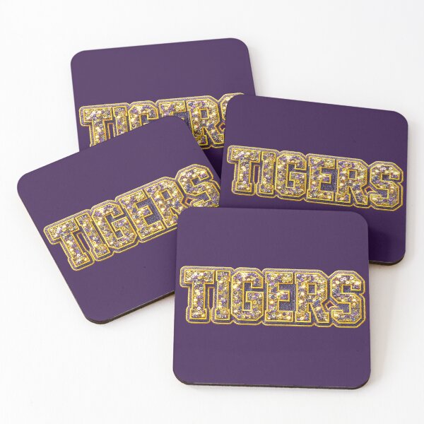 Item preview, Purple and Gold Tigers Sequin Patch Baton Rouge Louisiana designed and sold by LIBERTYMODE.