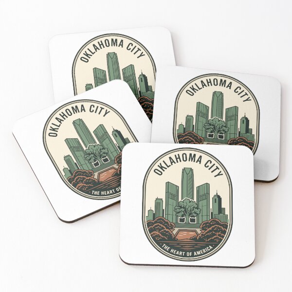 Item preview, Oklahoma City Skyline Vintage Heart of America designed and sold by k3rstman1.