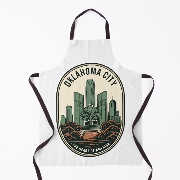 Item preview, Oklahoma City Skyline Vintage Heart of America designed and sold by k3rstman1.