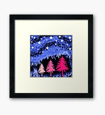 Fantasy Forest Evening Stars Framed Print