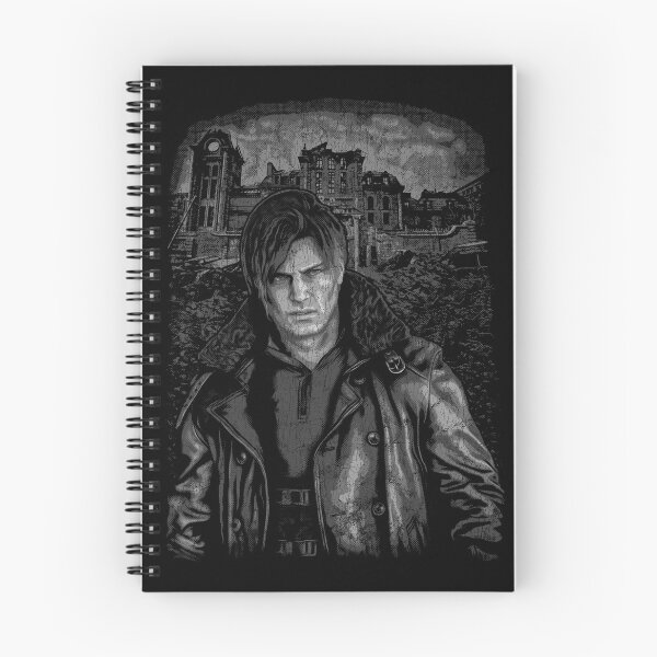 Aperçu de l'œuvre Resident Evil 9 Requiem Raccoon City RPD Leon Kennedy en détresse créée et vendue par Power Up Prints.