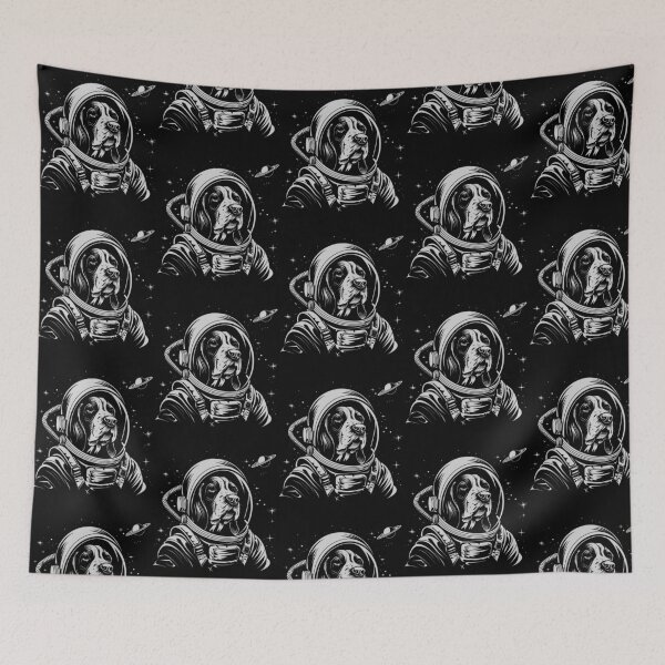 Item preview, Funny Basset Hound Astronaut Spacesuit Mom Dad Kids designed and sold by rafaeltto.