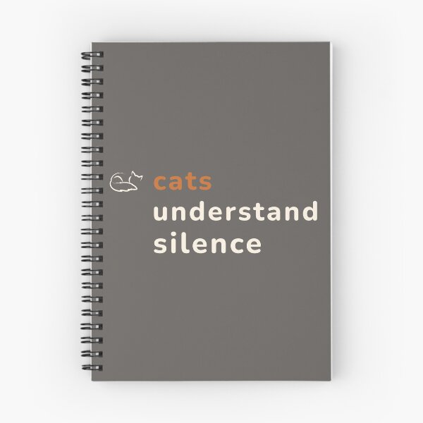 Item preview, Cats Understand Silence Minimal Cozy Cat Quote Design designed and sold by MyFotodrive.