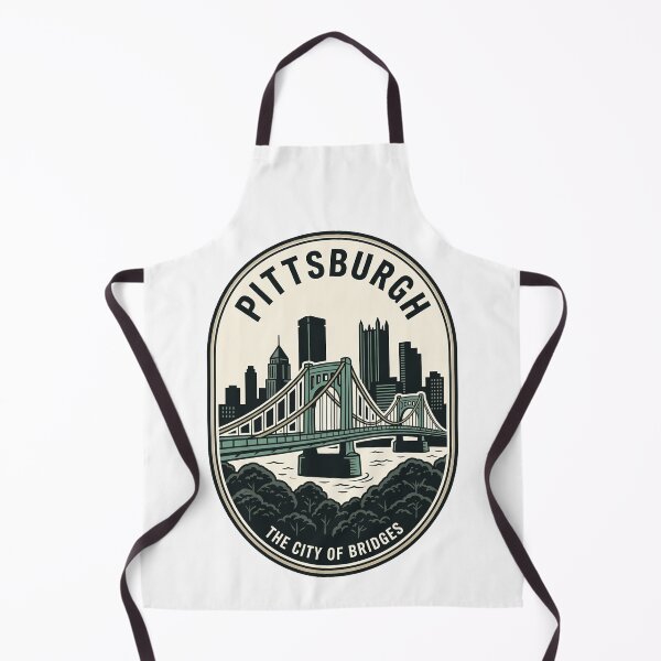 Item preview, Retro Pittsburgh Pennsylvania City of Bridges Skyline designed and sold by k3rstman1.
