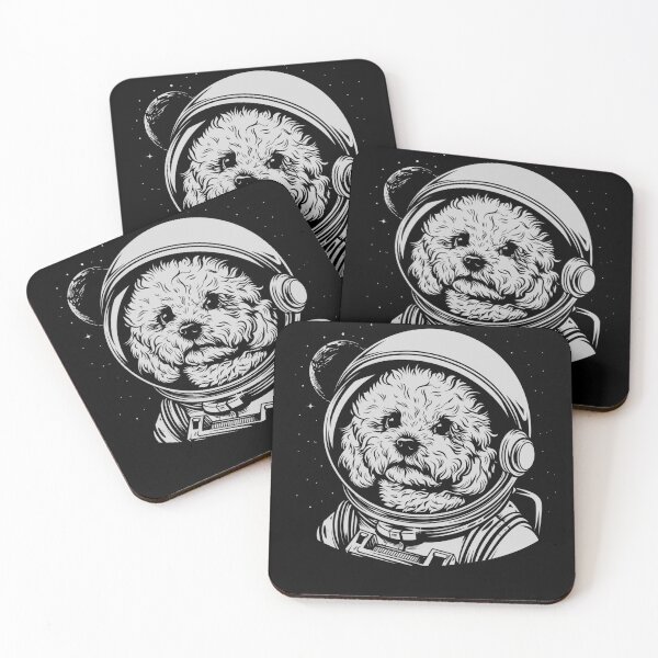 Item preview, Funny Bichon Frise Astronaut Spacesuit Mom Dad Kids designed and sold by rafaeltto.