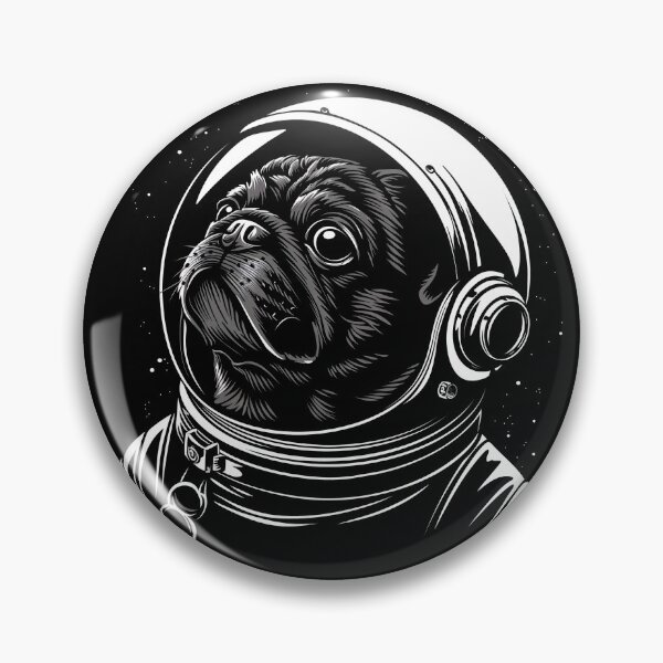 Item preview, Funny Black Pug Astronaut Spacesuit Mom Dad Kids designed and sold by rafaeltto.