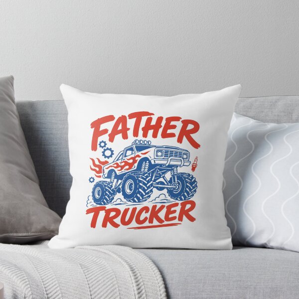 Item preview, Father Trucker Retro Monster Truck Dad Funny Fathers Day designed and sold by gunaone-design.