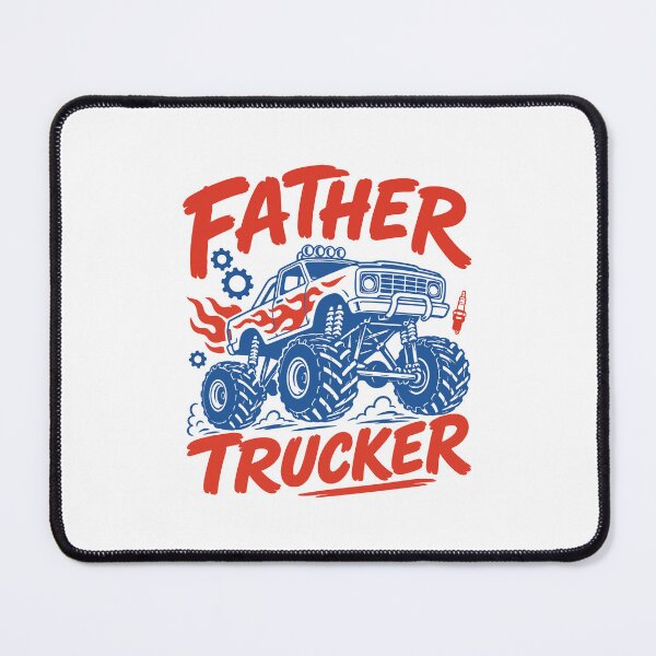 Item preview, Father Trucker Retro Monster Truck Dad Funny Fathers Day designed and sold by gunaone-design.