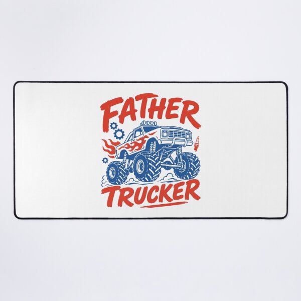 Item preview, Father Trucker Retro Monster Truck Dad Funny Fathers Day designed and sold by gunaone-design.