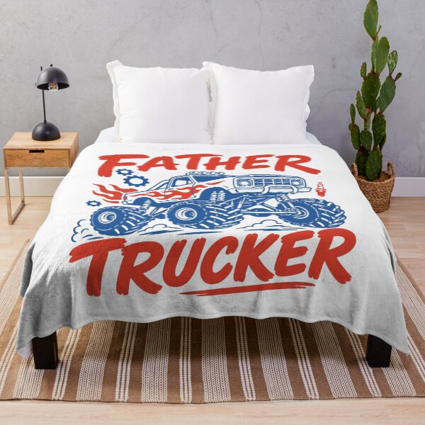 Item preview, Father Trucker Retro Monster Truck Dad Funny Fathers Day designed and sold by gunaone-design.