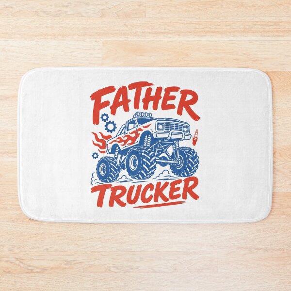 Item preview, Father Trucker Retro Monster Truck Dad Funny Fathers Day designed and sold by gunaone-design.