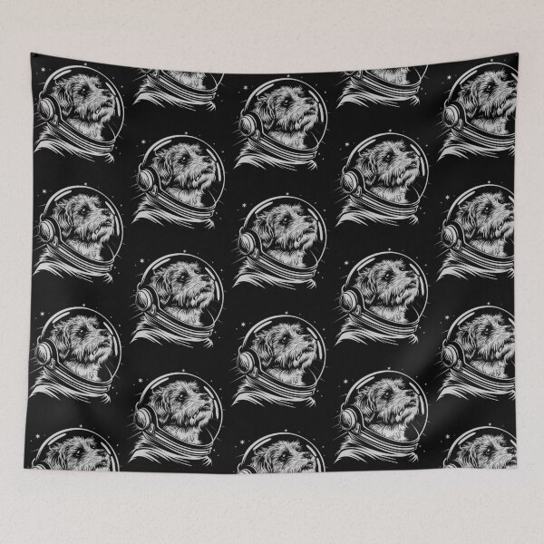Item preview, Funny Border Terrier Astronaut Spacesuit Mom Dad Kids designed and sold by rafaeltto.
