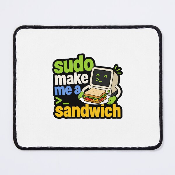 Item preview, Funny Sudo Make Me A Sandwich Coding Sticker designed and sold by lettro.