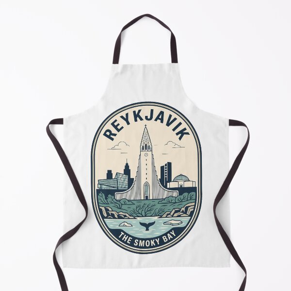 Item preview, Vintage Reykjavik Iceland Smoky Bay Landmarks Hallgrimskirkja designed and sold by k3rstman1.