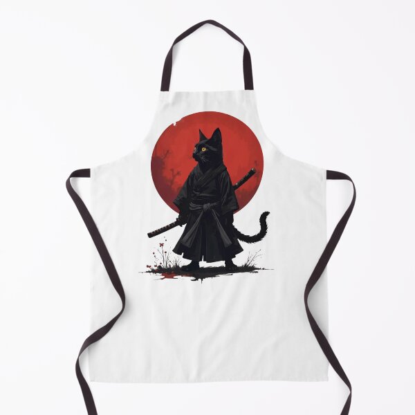 Item preview, Samurai Cat-Under Red Sun designed and sold by sidki-SDK.