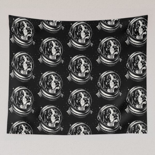 Item preview, Funny Boxer Dog Astronaut Spacesuit Mom Dad Kids designed and sold by rafaeltto.