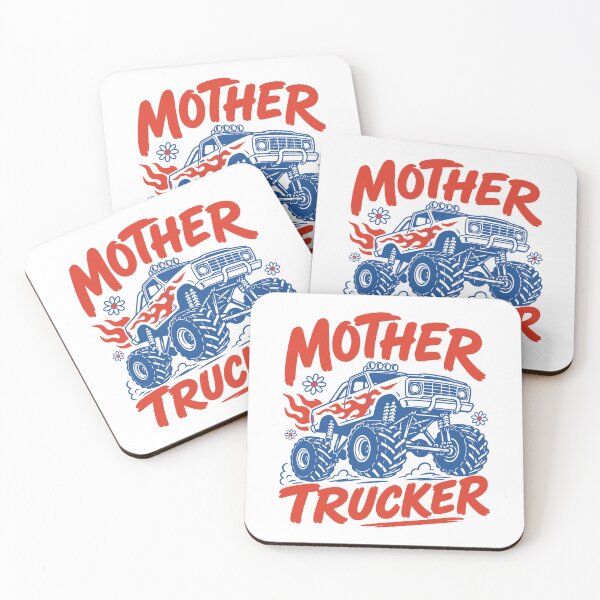 Item preview, Mother Trucker Retro Monster Truck Mom Funny Mothers Day designed and sold by gunaone-design.