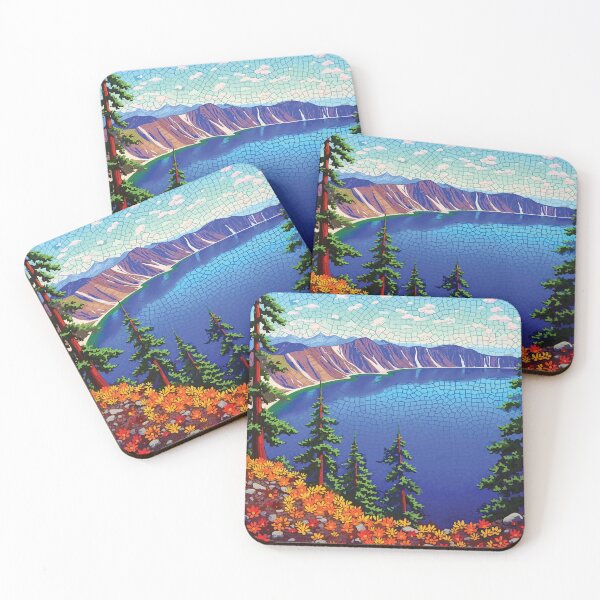Item preview, Crater Lake National Park Mosaic designed and sold by designmari.
